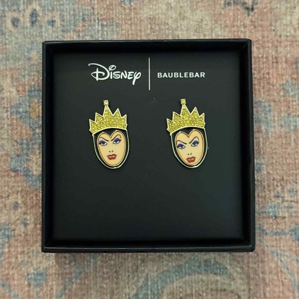 Disney X Baublebar Large Evil Queen From Snow White Stud Earrings